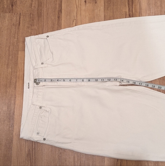 Hudson High Rise Straight Crop White Jeans - Picture 9 of 11